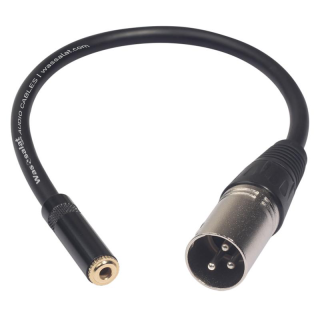 Wassalat 3.5mm Stereo Female to XLR 3 Pin Male Adapter