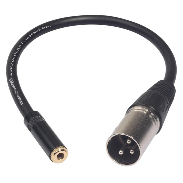 Wassalat 3.5mm Stereo Female to XLR 3 Pin Male Adapter