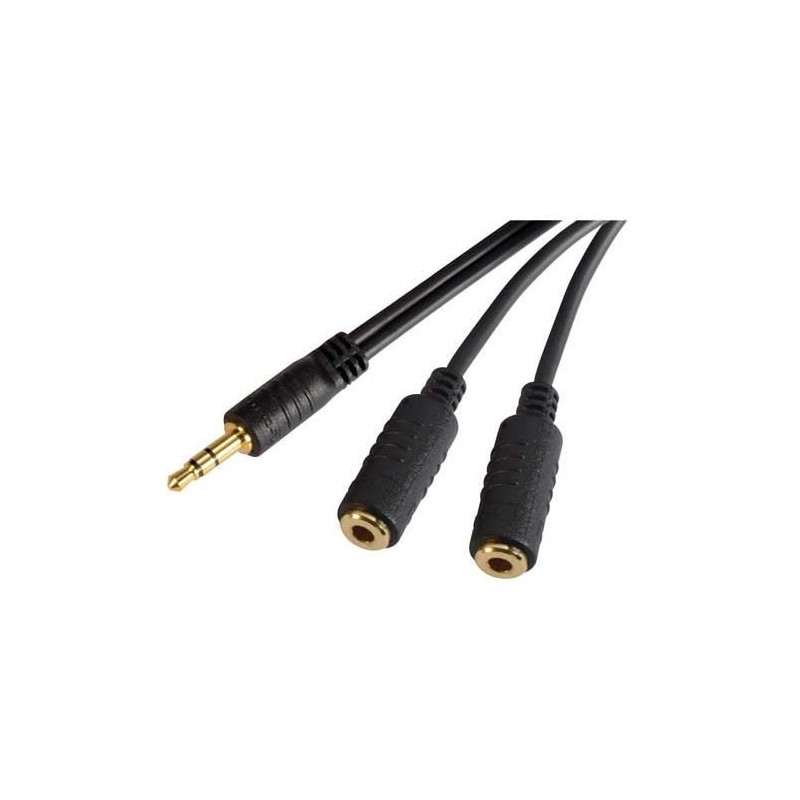 3.5mm Male Stereo to Dual 3.5mm Jack Y Cable