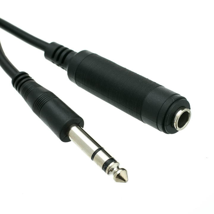 Pro-Audio 1/4 IN Stereo Extension Cable - Male to Female