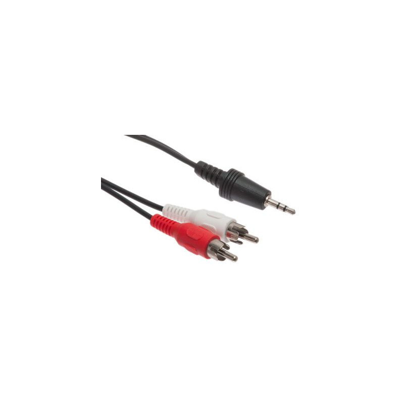 3.5mm Stereo Male to Dual RCA Male Cable