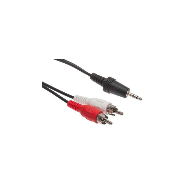3.5mm Stereo Male to Dual RCA Male Cable