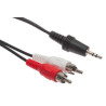 3.5mm Stereo Male to Dual RCA Male Cable
