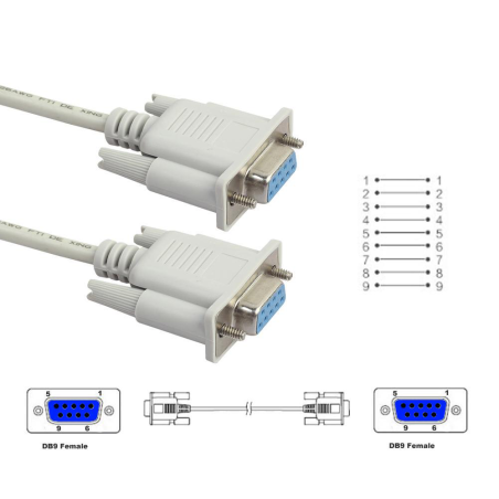 DB9 Female to DB9 Female Serial Cable