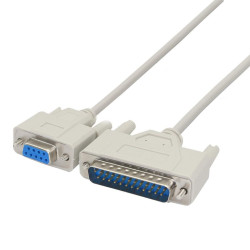 DB9 Female to DB25 Male AT Modem Serial Cable