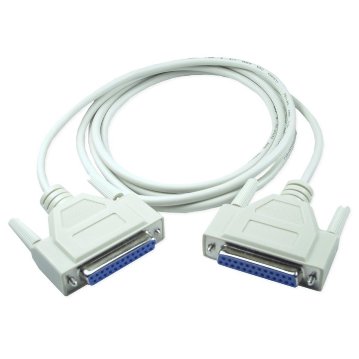 DB25 Female to DB25 Female Serial Cable