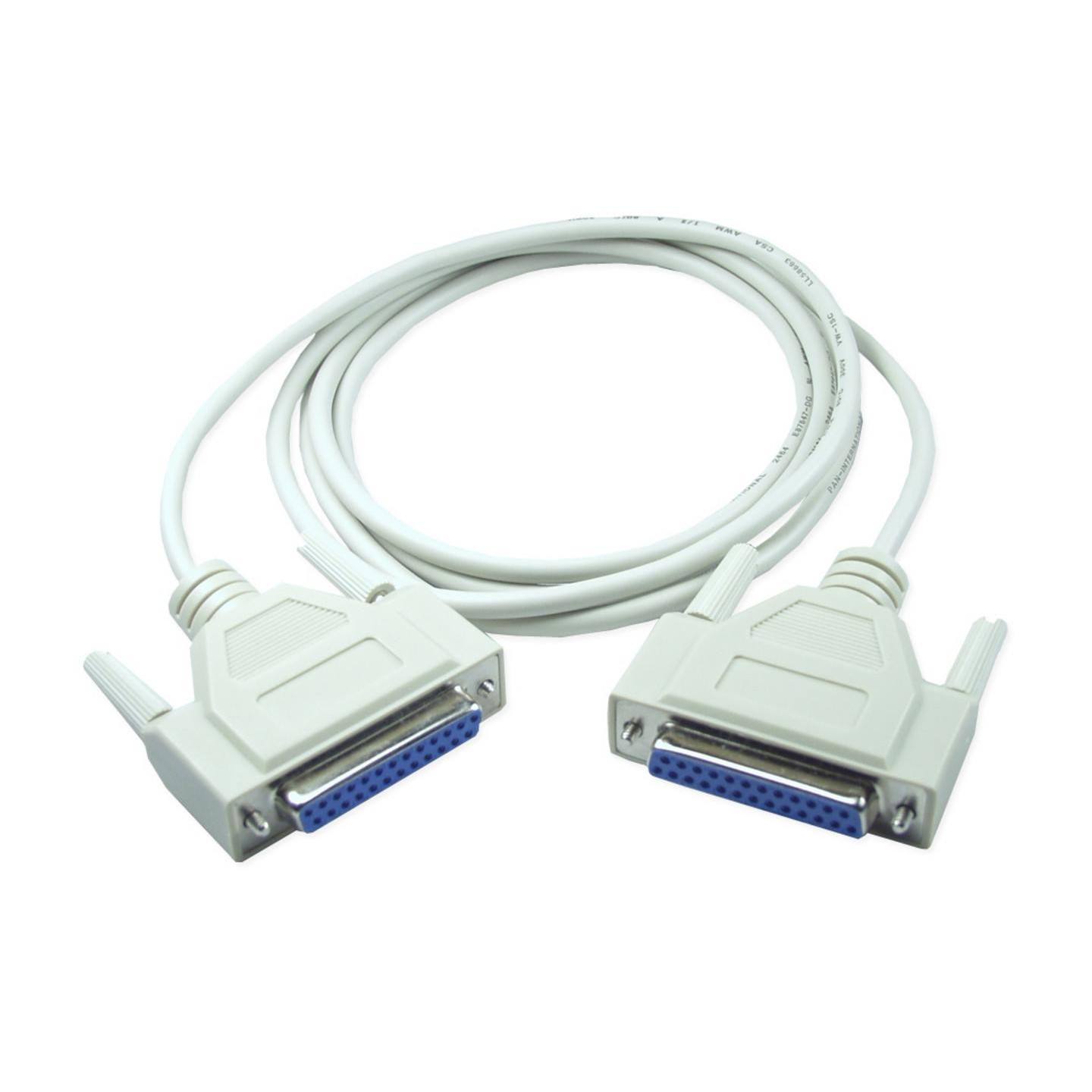DB25 Female to DB25 Female Serial Cable