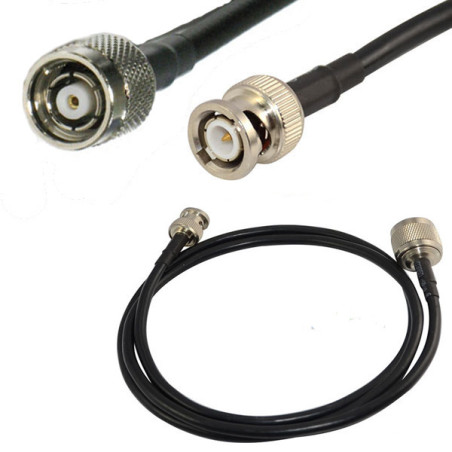 Wassalat BNC Male To N RP-Male Cable