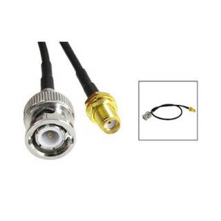 Wassalat Low Loss - 100  BNC Male To SMA RP-Female Cable