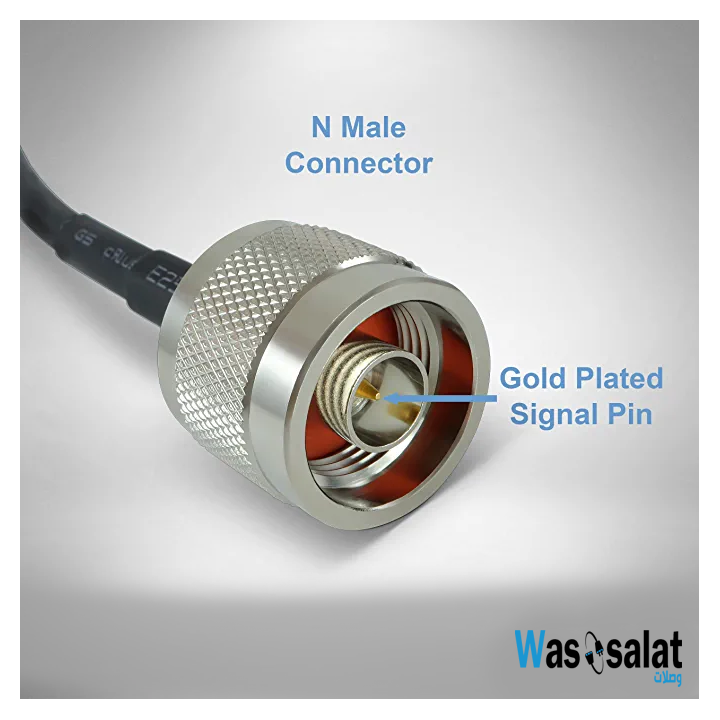 Wassalat Low Loss - 100  BNC Male To N Male Cable