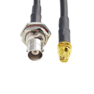 Wassalat Low Loss - 100  BNC Female To SMA RP-Female Cable