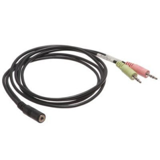 Headset/Mic Breakout Cable - 3.5mm TRRS Female to Dual 3.5mm TRS Stereo Male
