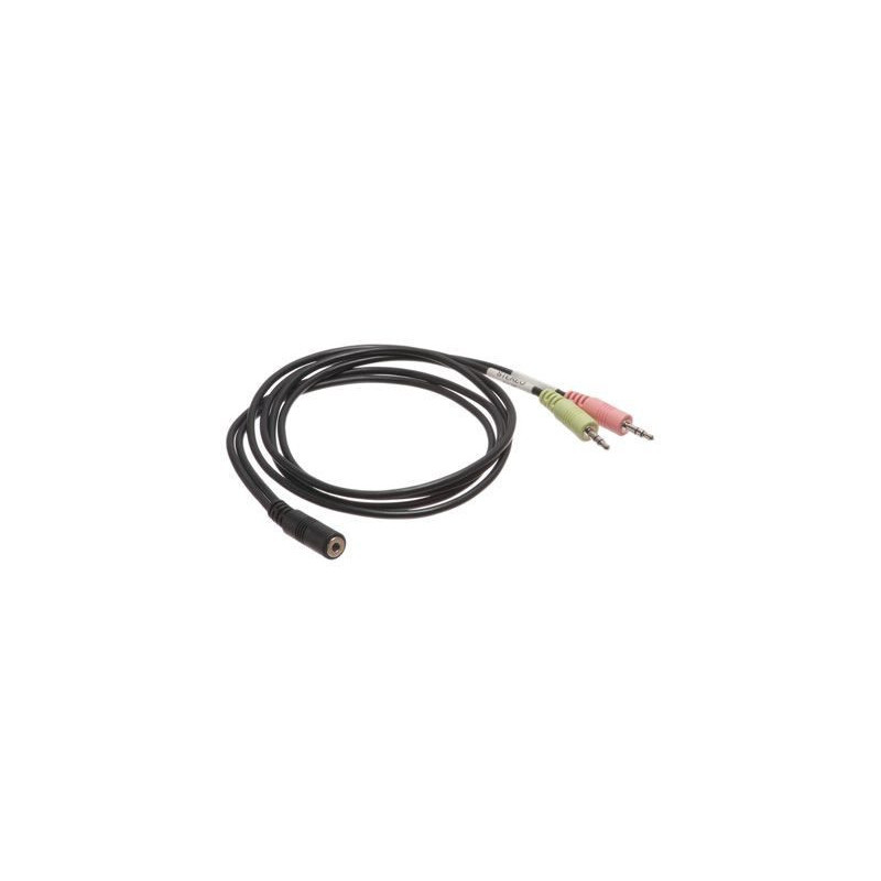 Headset/Mic Breakout Cable - 3.5mm TRRS Female to Dual 3.5mm TRS Stereo Male