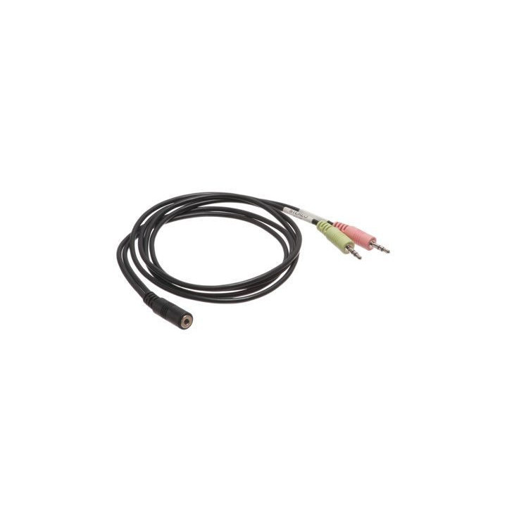 Headset/Mic Breakout Cable - 3.5mm TRRS Female to Dual 3.5mm TRS Stereo Male