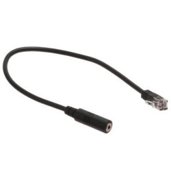 iPhone Telephone Adapter - 3.5mm TRRS Female to RJ9 Male - 6 IN