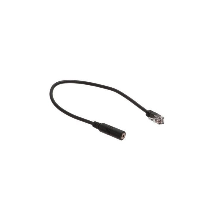 iPhone Telephone Adapter - 3.5mm TRRS Female to RJ9 Male - 6 IN