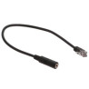iPhone Telephone Adapter - 3.5mm TRRS Female to RJ9 Male - 6 IN