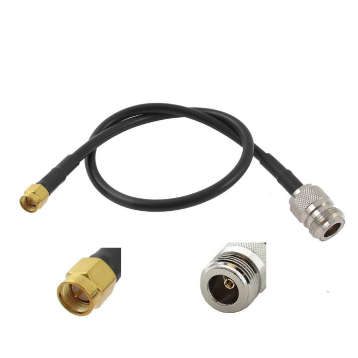 Wassalat Low Loss - 100  SMA Male To N Female Cable