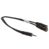 iPhone VoIP Headset Adapter - 3.5mm TRRS Male to Dual 3.5mm TRS Stereo Female - 1 Ft