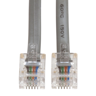 Wassalat RJ11 Line Cord – 4 Conductor – Straight