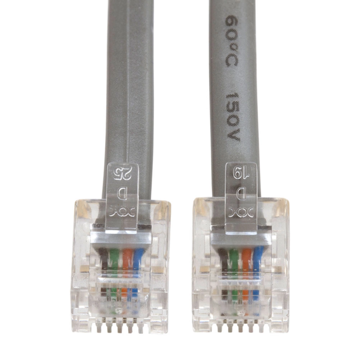 Wassalat RJ11 Line Cord – 4 Conductor – Straight
