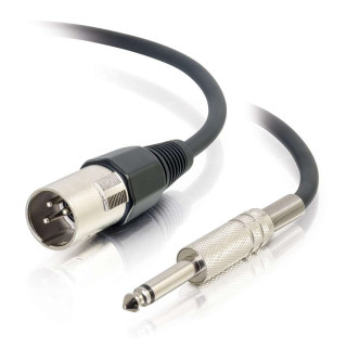 Pro-Audio XLR 3 Pin Male to 1/4 IN Mono Male Cable