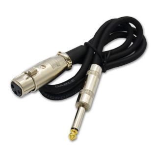 Wassalat TS Pro Audio Cable Assembly, ¼ Male to 3 Pin XLR Female