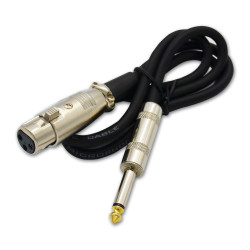 Wassalat TS Pro Audio Cable Assembly, ¼ Male to 3 Pin XLR Female