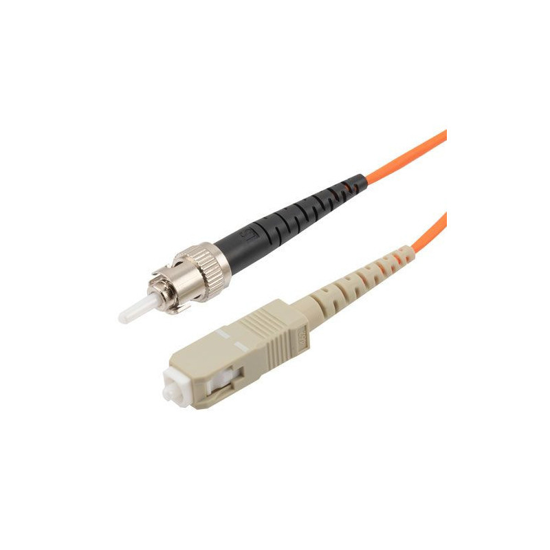 ST/SC LSZH Fiber Optic Patch Cord MM (OM2) 50/125  Simplex (3.0 mm)