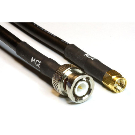 Wassalat Low Loss - 400  BNC Male To SMA Male Cable