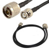 Wassalat Low Loss - 400  BNC Male To N Male Cable