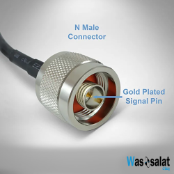 Wassalat Low Loss - 400  BNC Male To N Male Cable