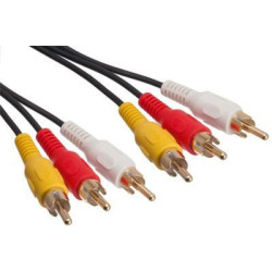 High Performance Triple RCA Cable