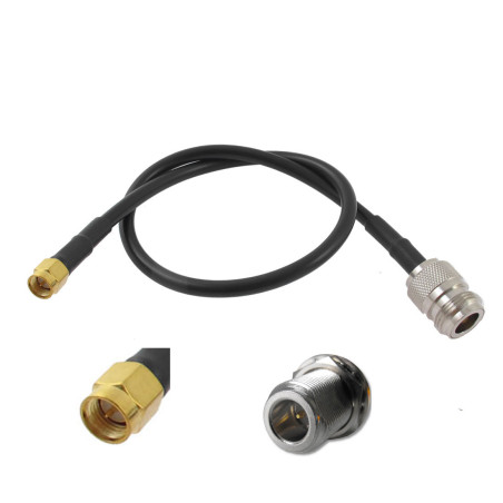 Wassalat Low Loss - 400  SMA Male To N RP-Female Cable
