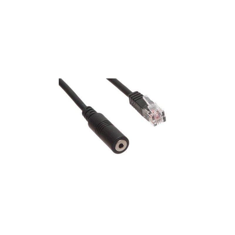Telephone Adapter - 2.5mm TRRS Female to RJ9 Male - 1 FT