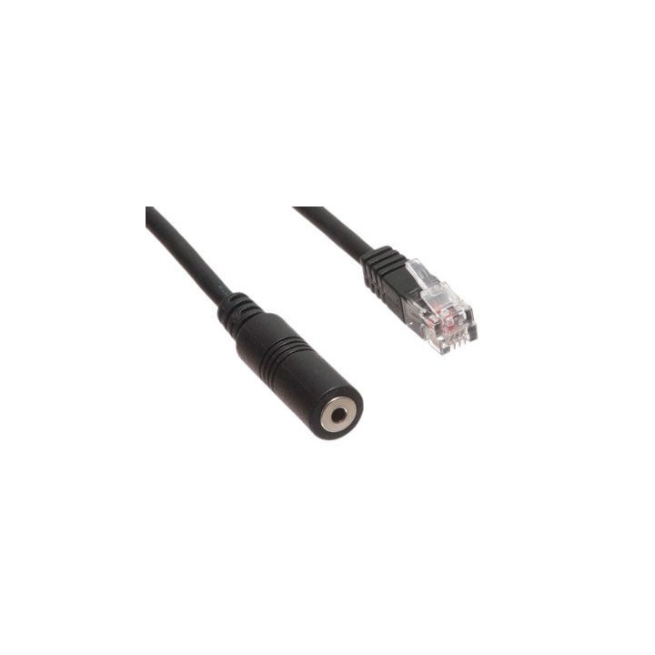Telephone Adapter - 2.5mm TRRS Female to RJ9 Male - 1 FT
