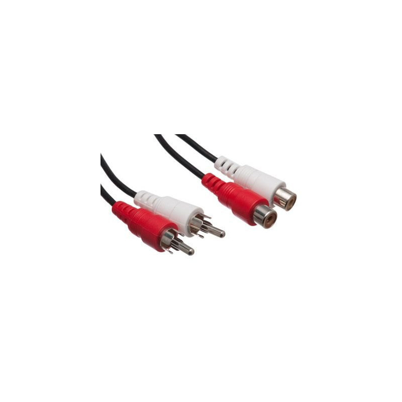Dual RCA Male/Female Extension Cable