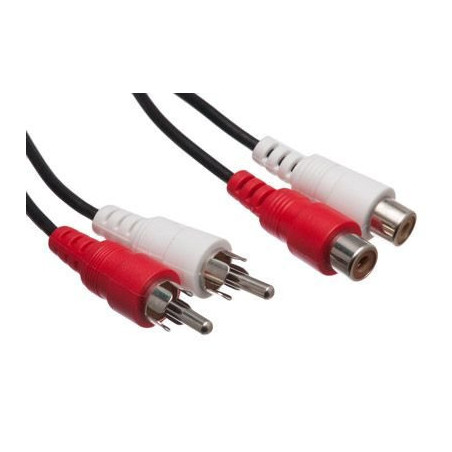 Dual RCA Male/Female Extension Cable