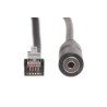 Telephone Adapter - 2.5mm TRRS Female to RJ9 Male - 1 FT