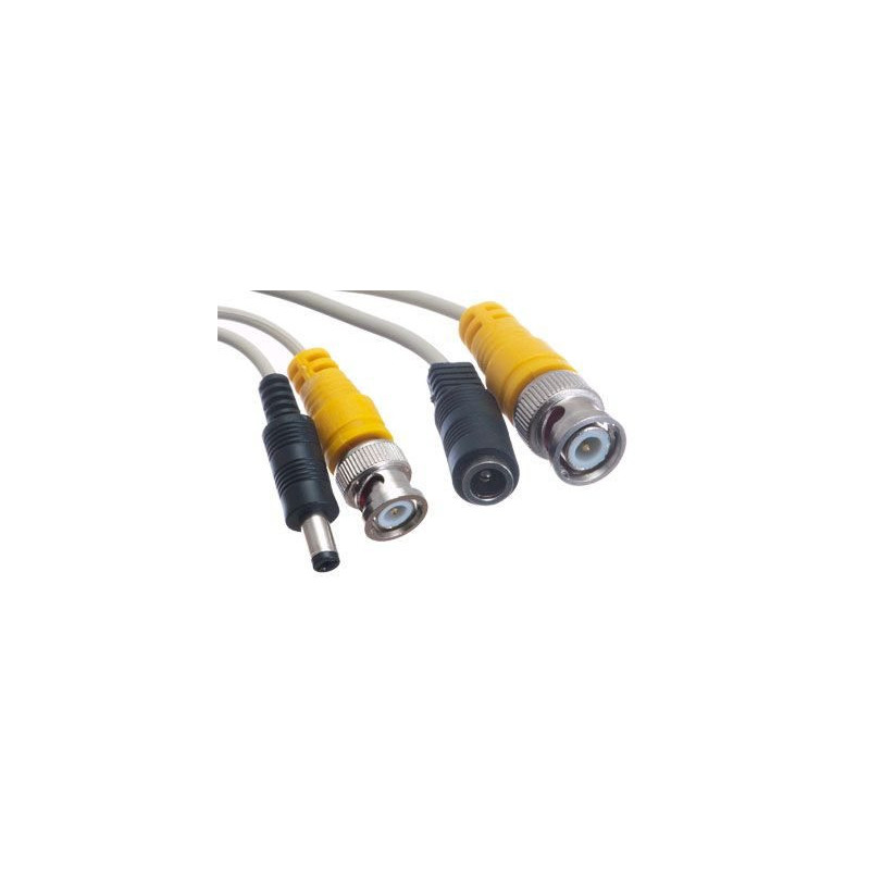 Security Camera Cable with Power - BNC Male/DC Male - BNC Male/DC Female
