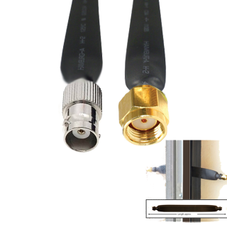 SMA RP-Male To BNC Female Coaxial Flat Cable