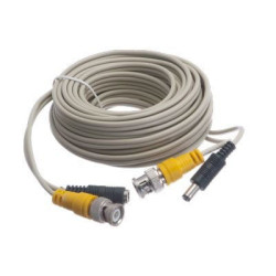 Security Camera Cable with Power - BNC Male/DC Male - BNC Male/DC Female