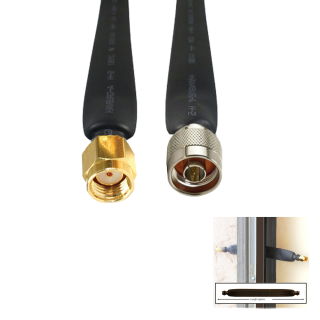 SMA RP-Male To N Male Coaxial Flat Cable