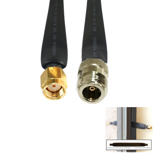 SMA RP-Male To N Female Coaxial Flat Cable