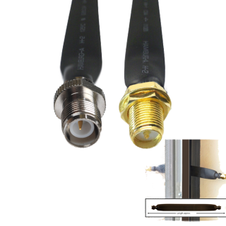 SMA RP-Female To TNC RP-Female le Coaxial Flat Cable