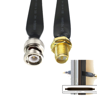 SMA RP-Female To BNC Male Coaxial Flat Cable