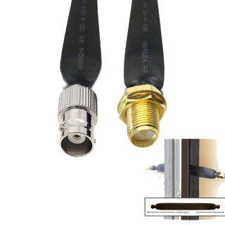 SMA RP-Female BNC Female Coaxial Flat Cable
