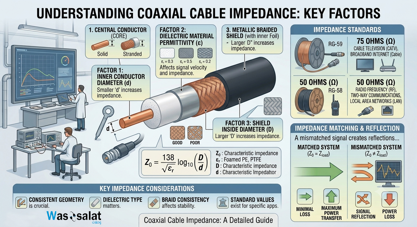 Impedance mismatch signal reflection diagram