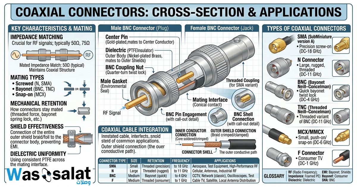 Coaxial connectors comparison chart
