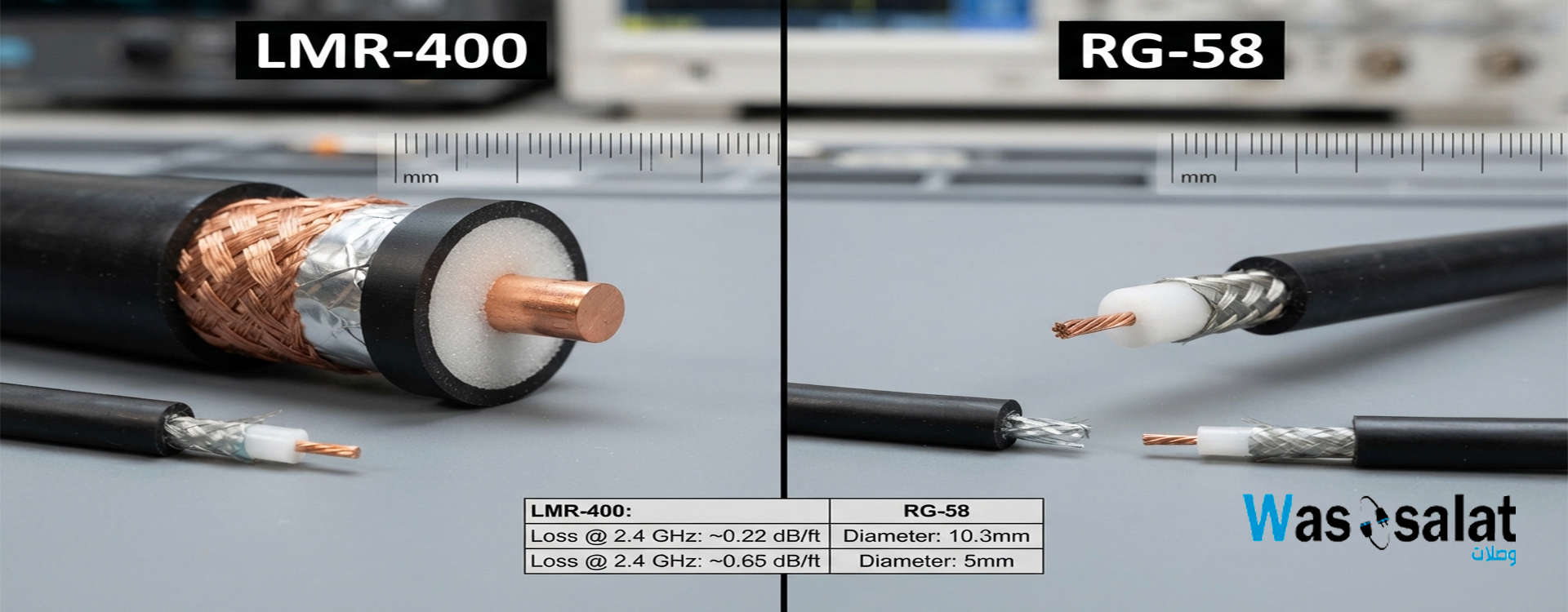 LMR-400 vs RG58 Coaxial Cable Comparison